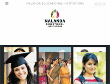 Tablet Screenshot of nalanda.edu.in